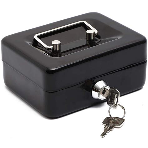 steel box wirh lock|lock box for cash.